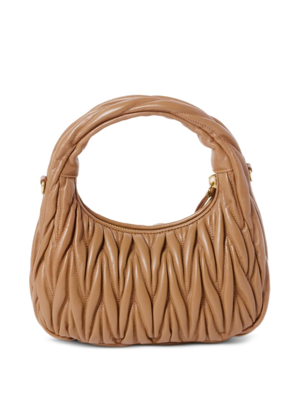 Miu Miu Women Wander Small Leather Hobo Bag
