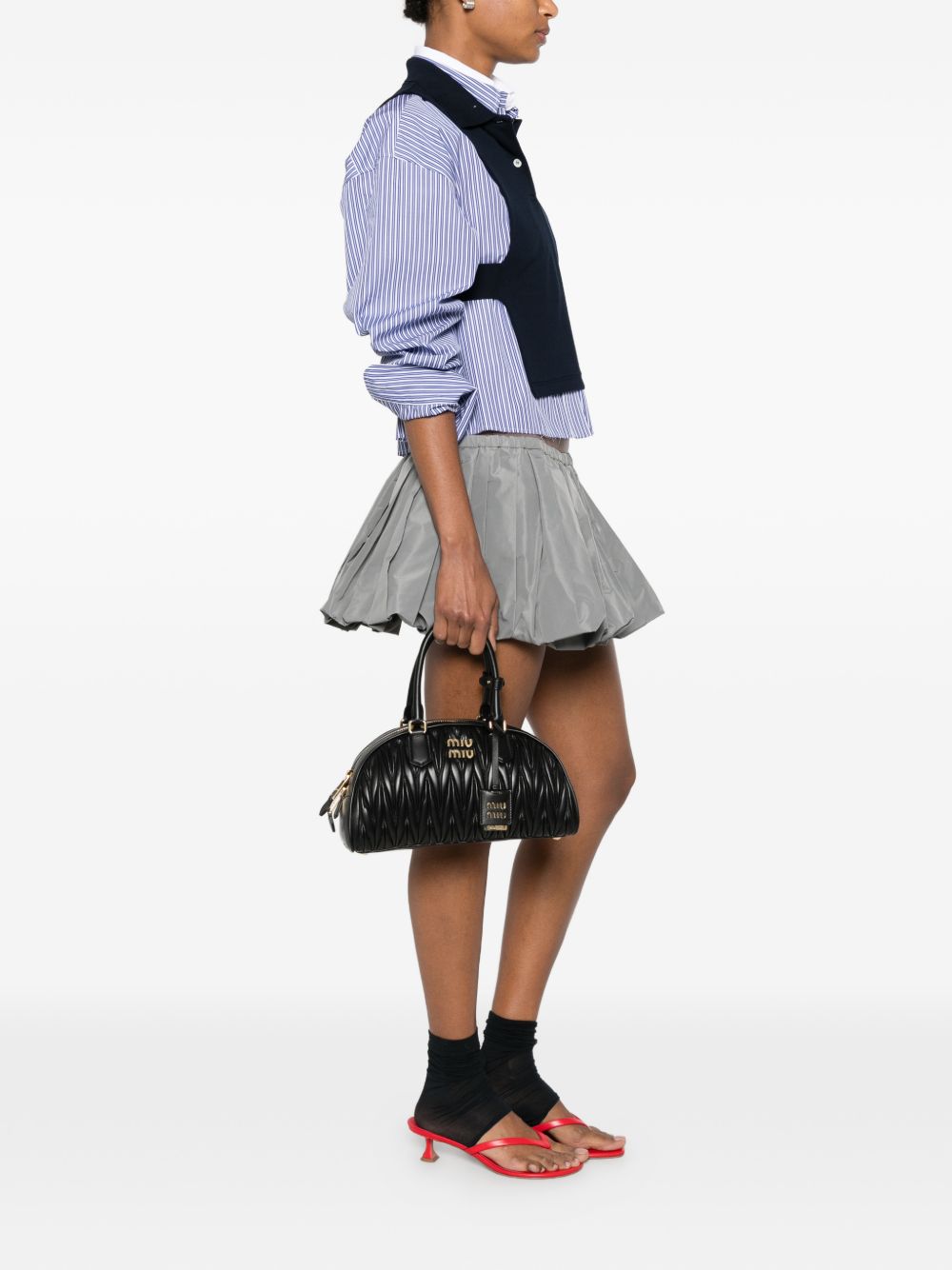 Miu Miu Women Arcadie Leather Handbag