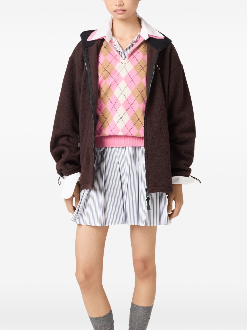 Miu Miu Women Fleece Blouson Jacket