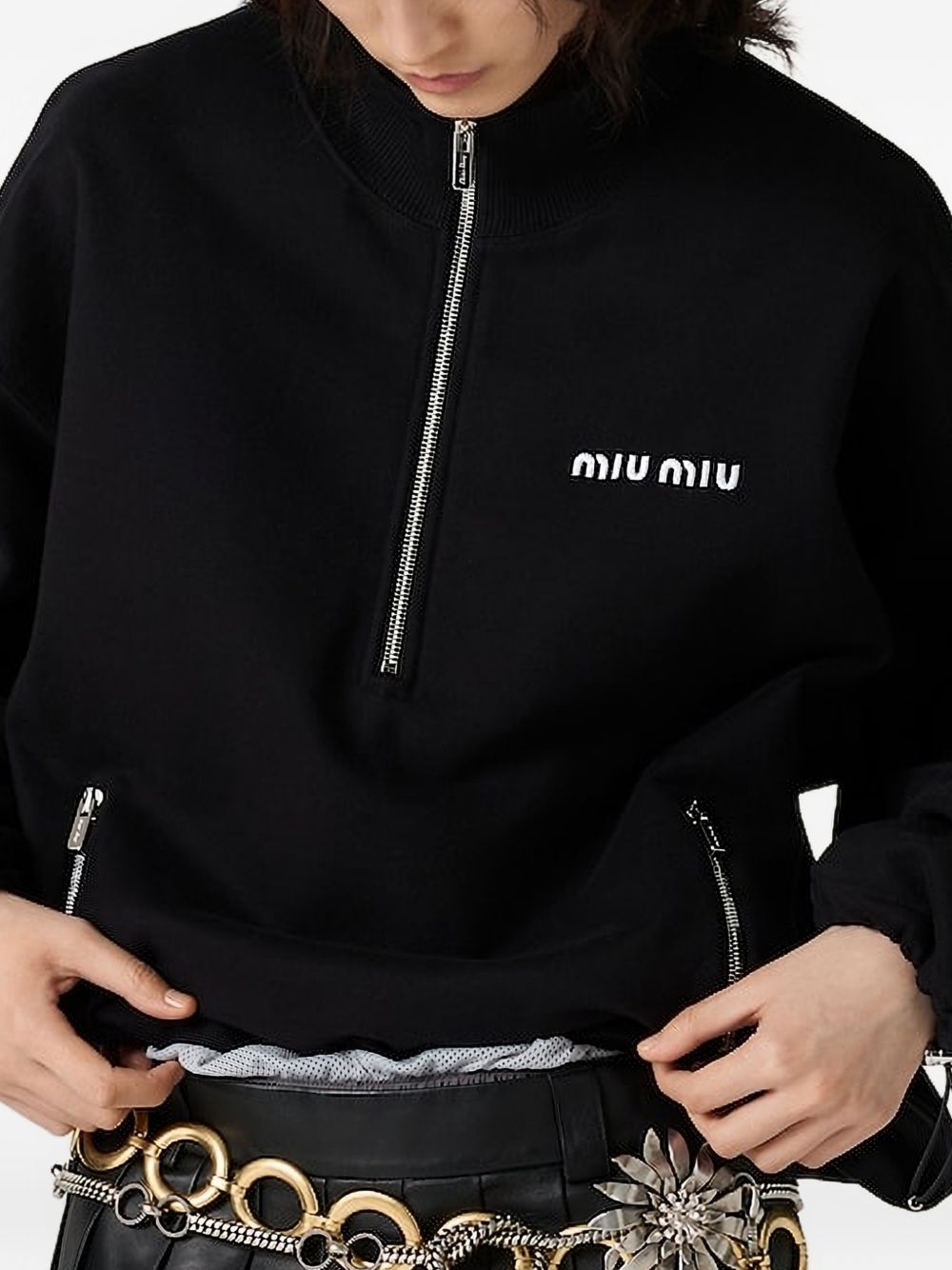 Miu Miu Women Fleece Sweatshirt