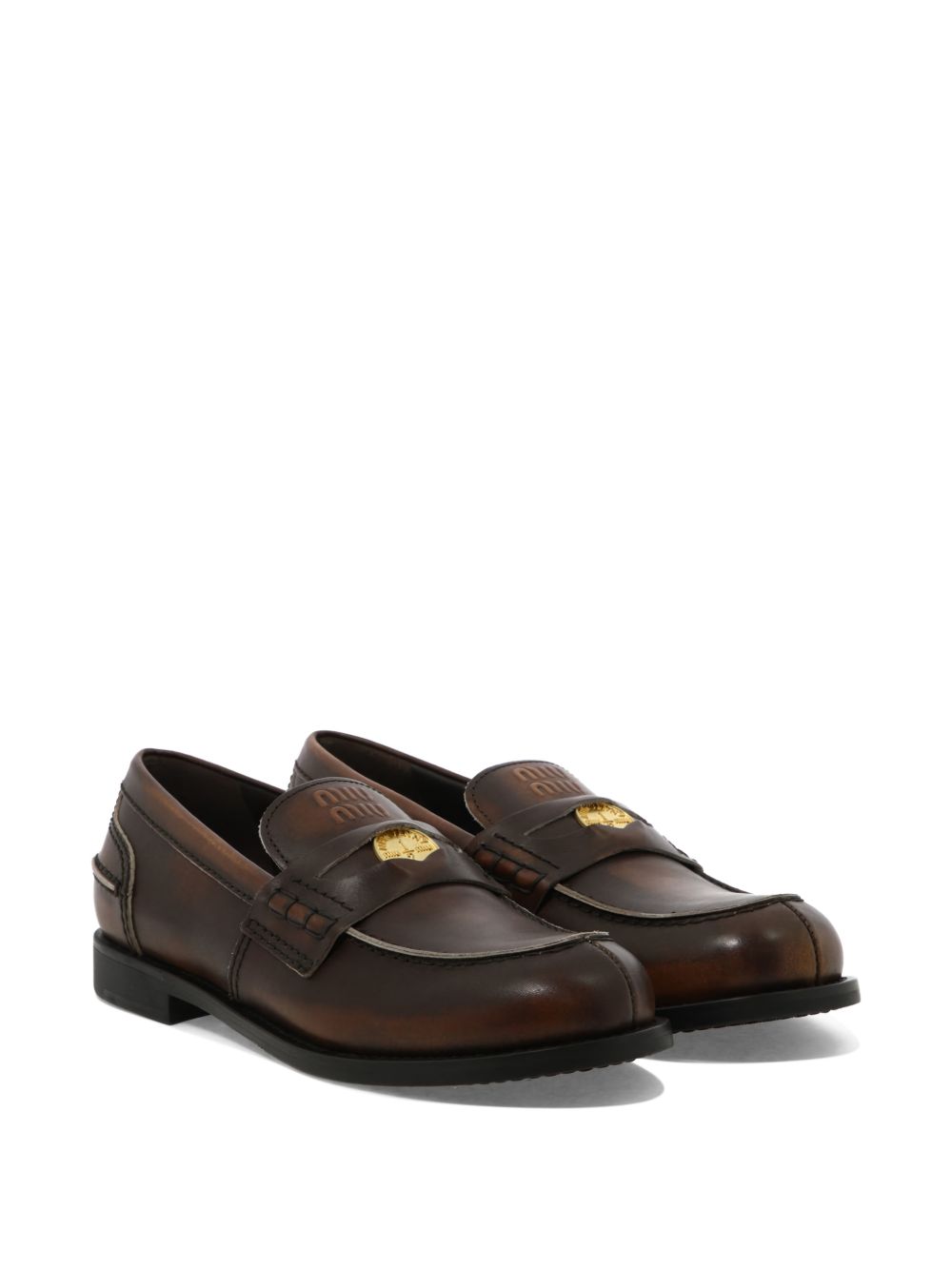 Miu Miu Women Leather Loafers