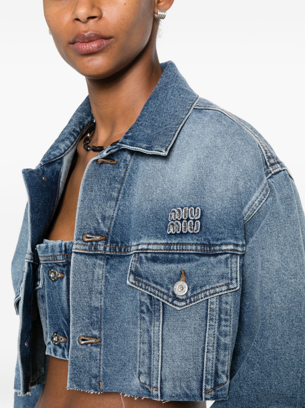 Miu Miu Women Denim Cotton Jacket