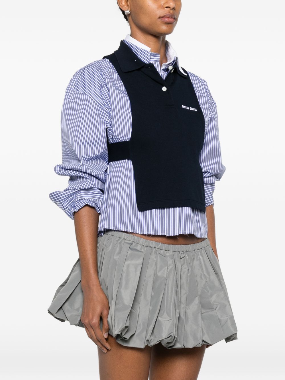 Miu Miu Women Cotton Polo Top