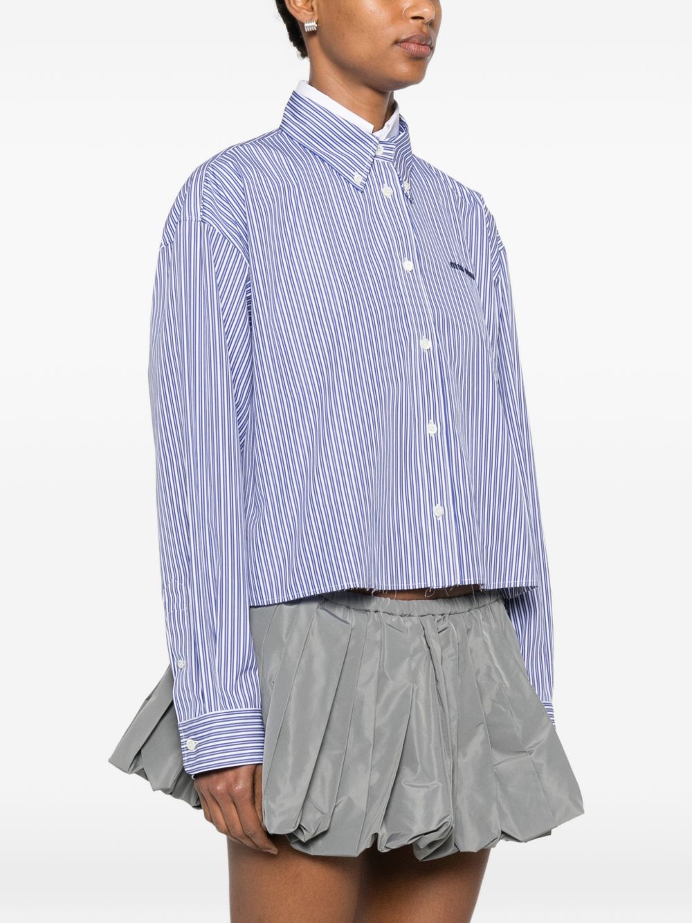 Miu Miu Women Logo Cotton Shirt