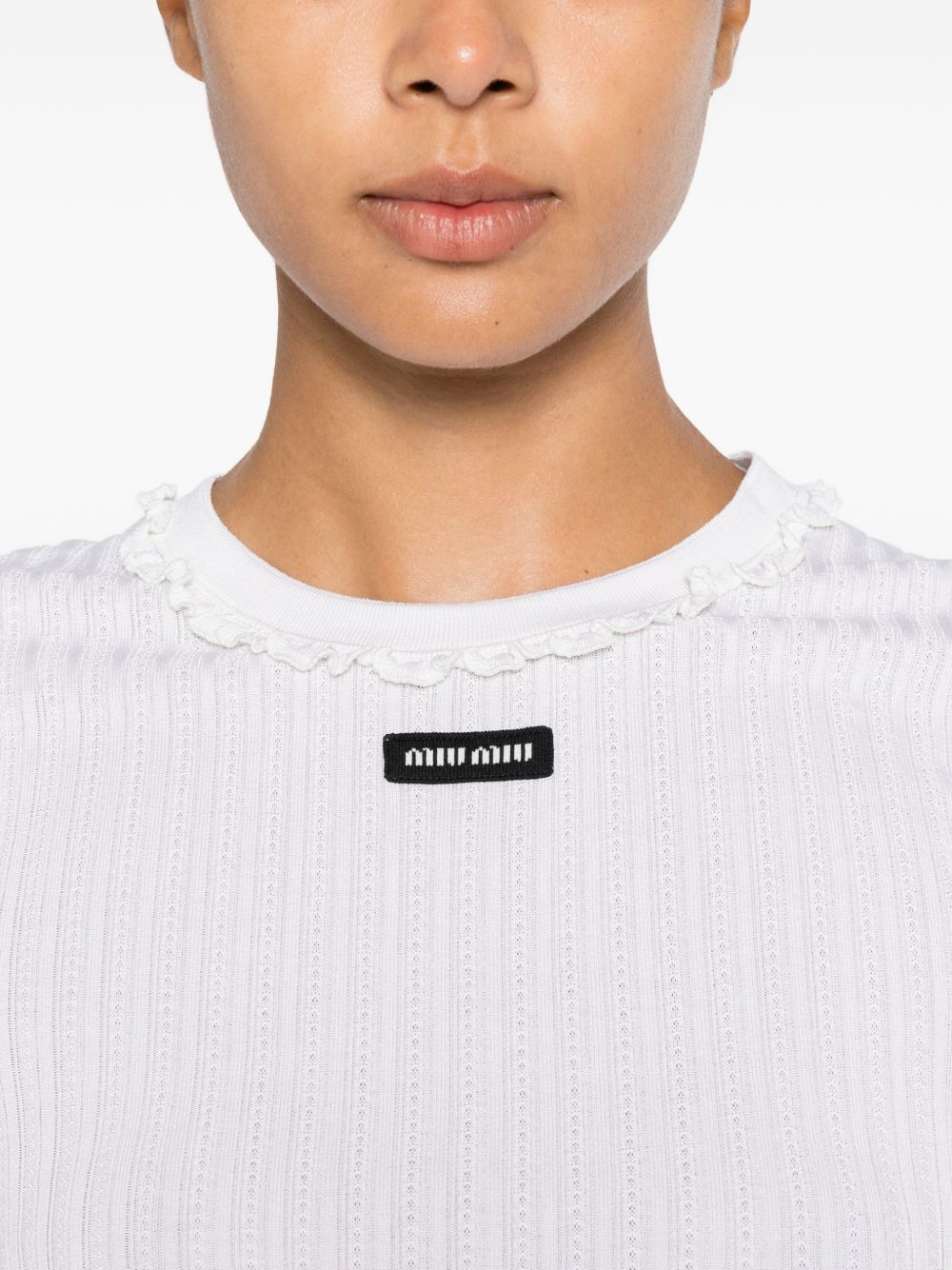 Miu Miu Women Silk Crewneck Sweater