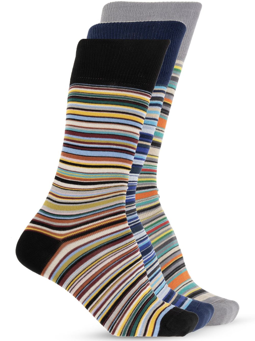 Paul Smith Men Signature Stripe Cotton Socks - 6Pack