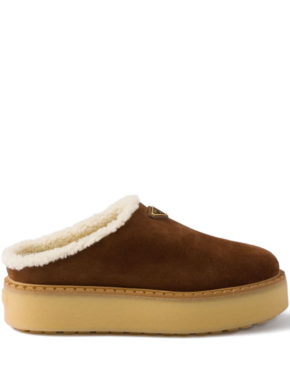 Prada Women Suede Leather Slippers