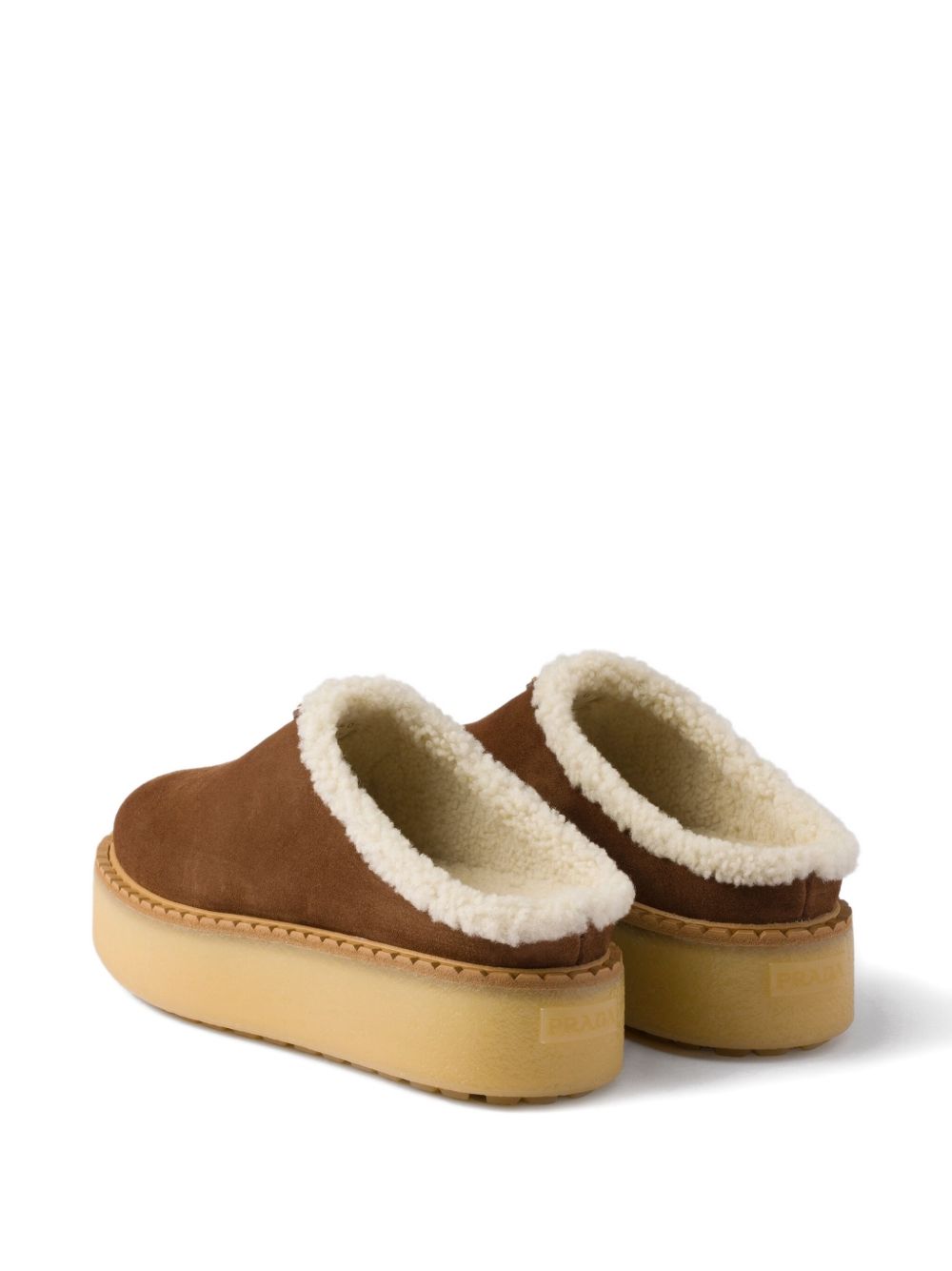 Prada Women Suede Leather Slippers