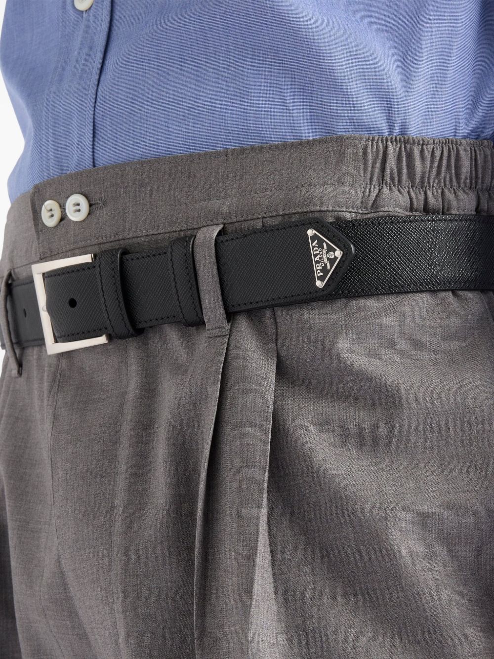 Prada Men Saffiano Leather Belt