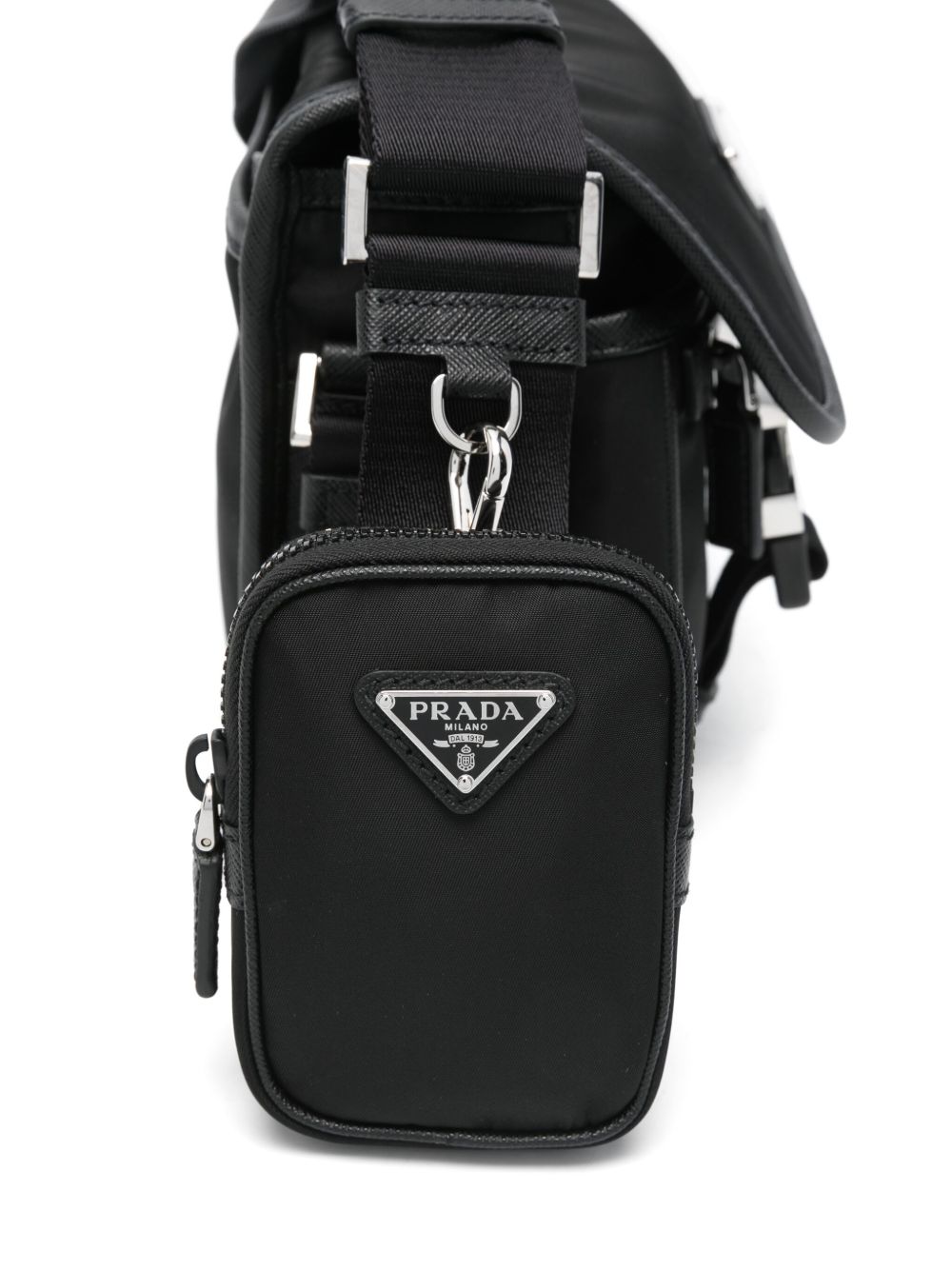 Prada Men Re-Nylon And Saffiano Crossbody Bag