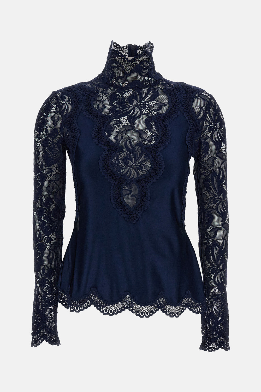 Rabanne Women Long Sleeved Lace Top