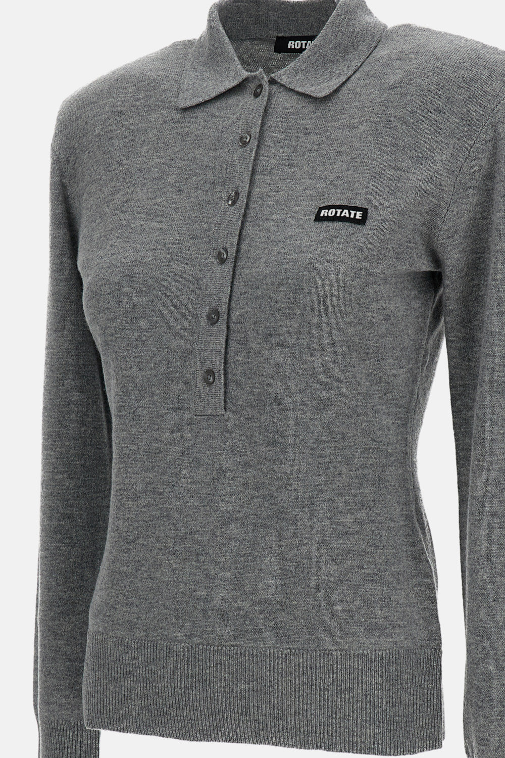 Rotate Women Wool Longleeve Polo