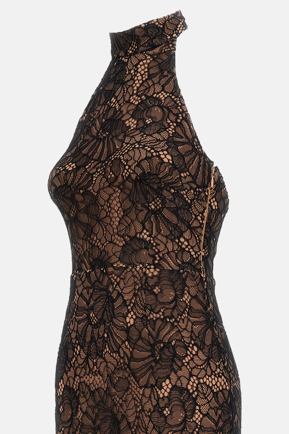 Rotate Women Lace Halterneck Dress