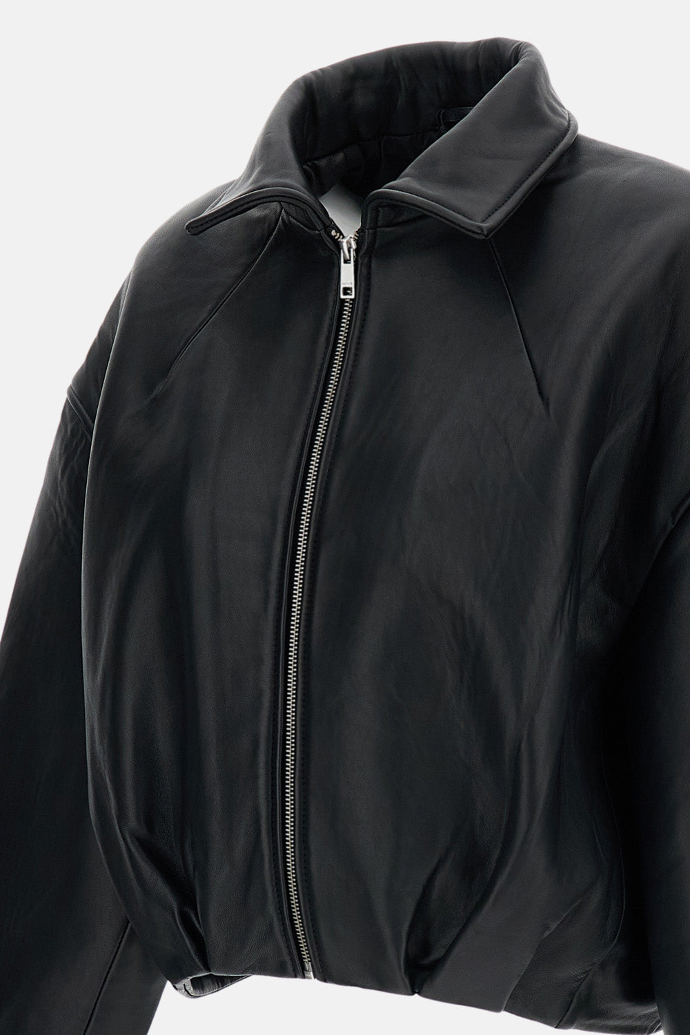 Rotate Women Boxy Leather Jacket
