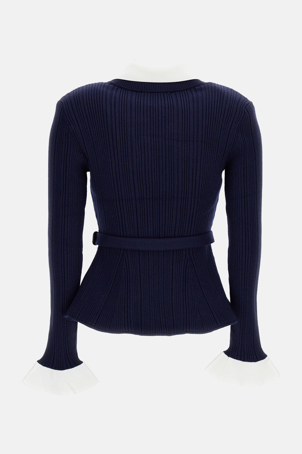 Self-Portrait Women Ribbed Knit Cardigan