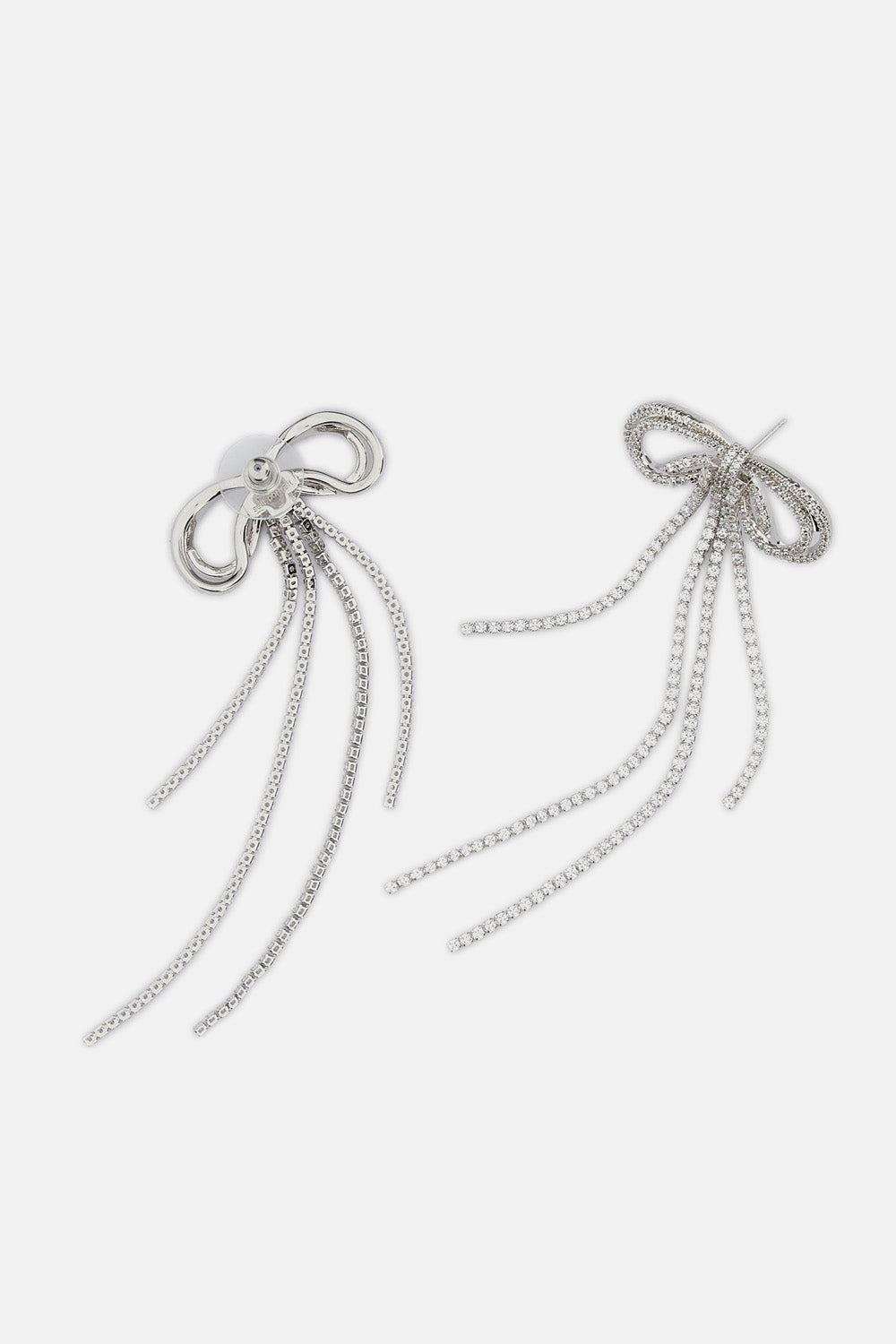 Self-Portrait Women Double Crystal Bow Earrings