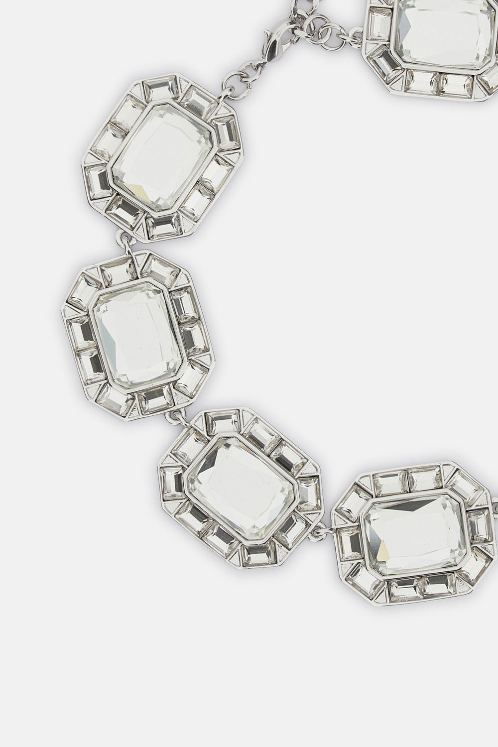 Self-Portrait Women Silver Crystal Necklace