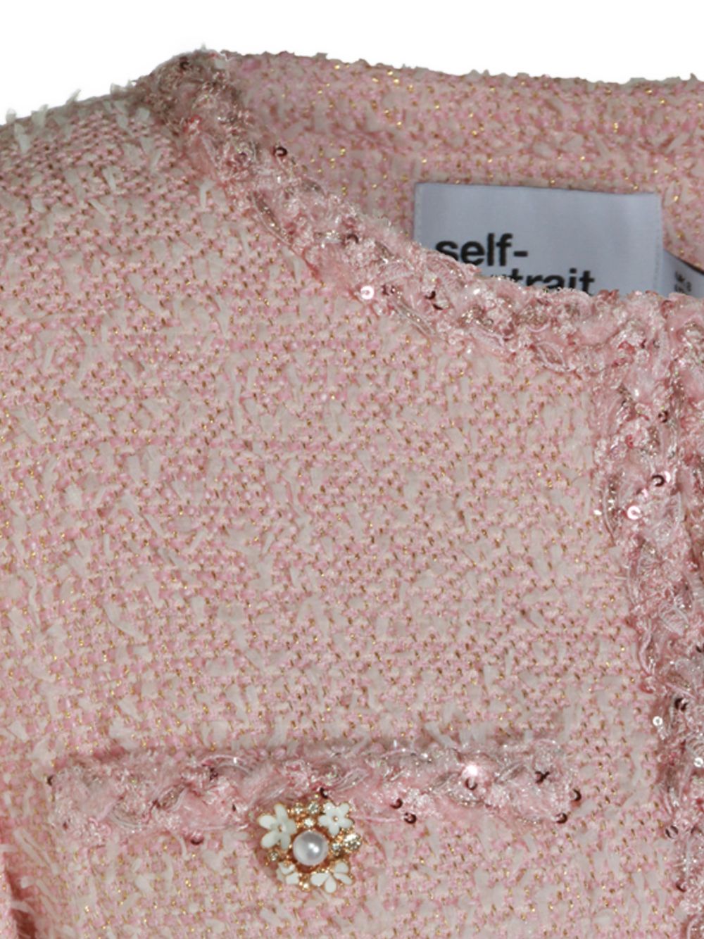 Self Portrait Women Bouclé Short Jacket