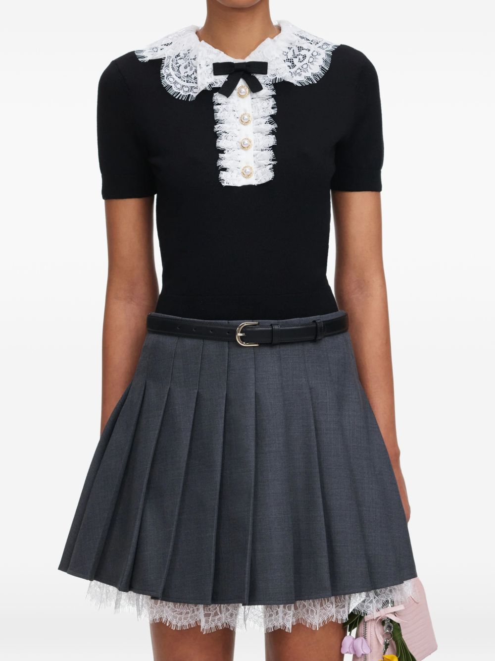 Self Portrait Women Lace Collar Top