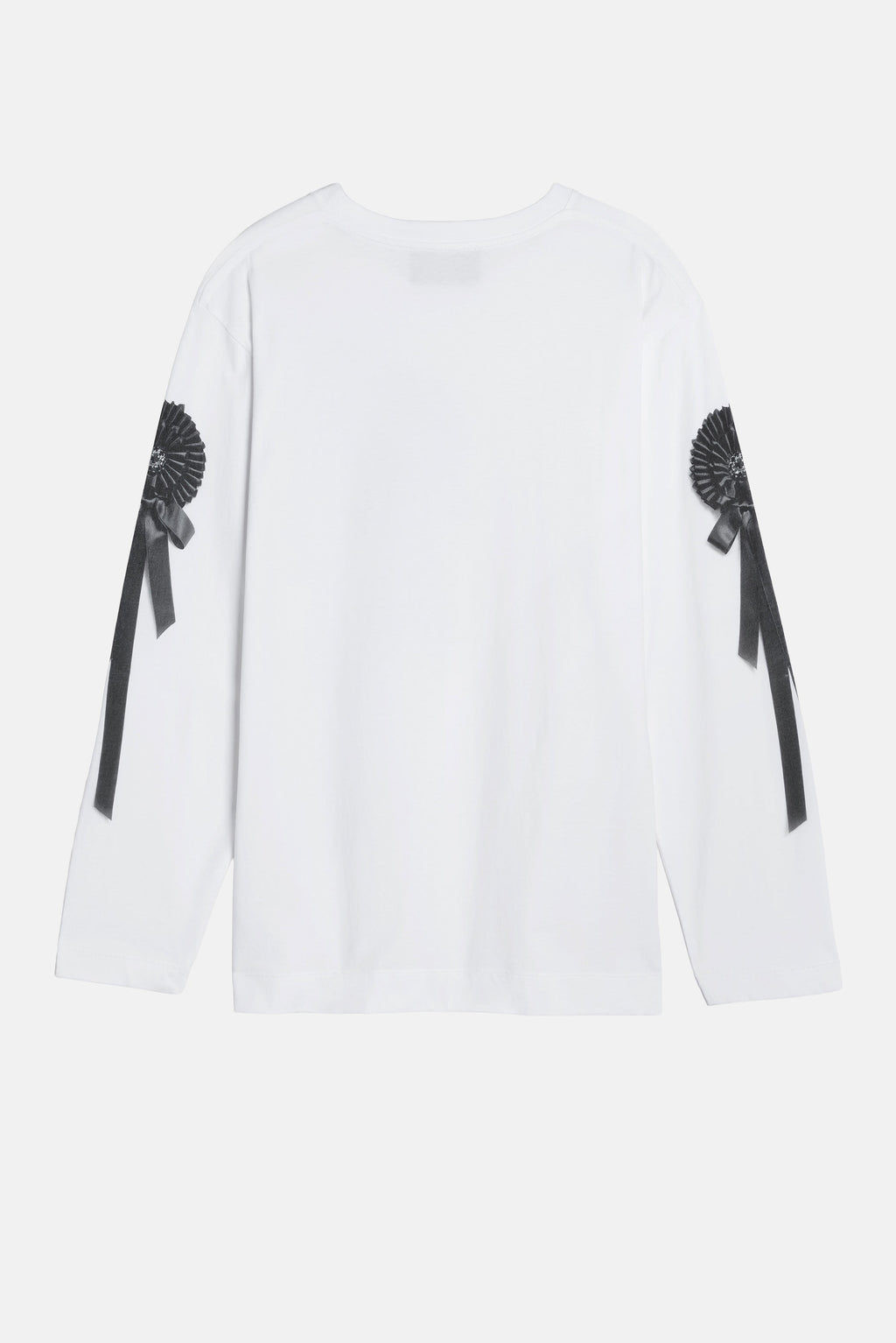 Simone Rocha Women Ribbon Rosette Print Long Sleeve T-Shirt