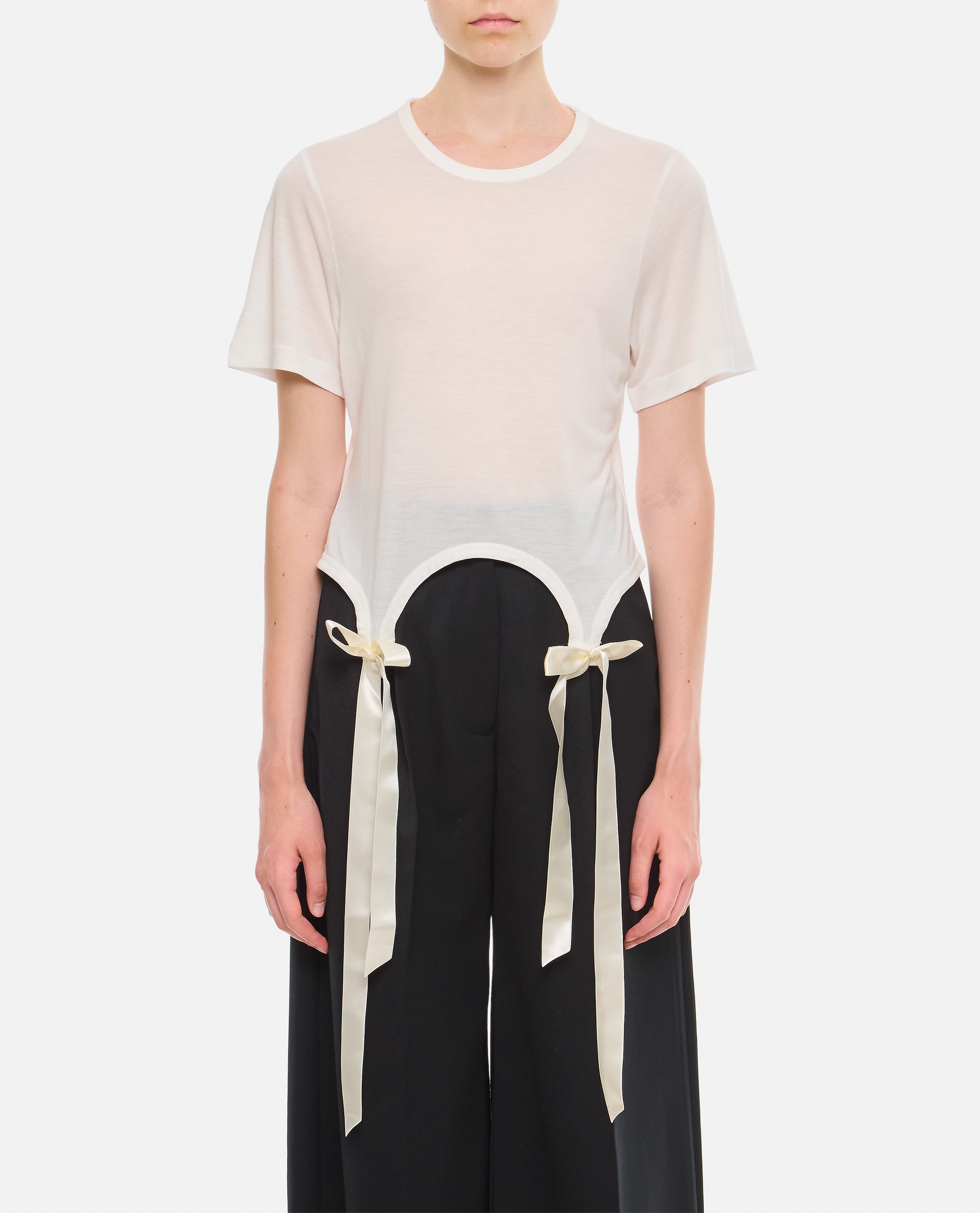 Simone Rocha Women Easy T-Shirt W/ Bow Tails