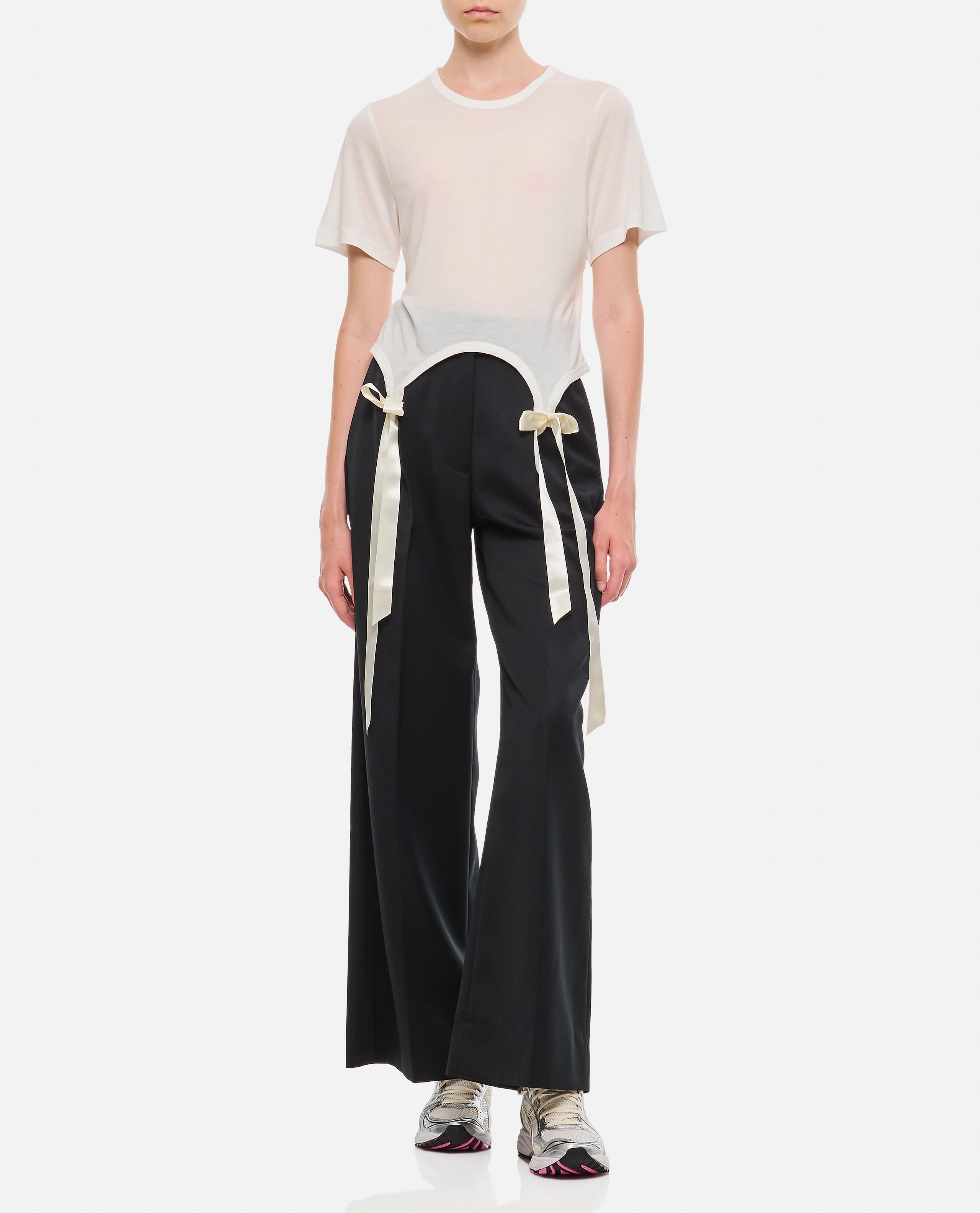 Simone Rocha Women Easy T-Shirt W/ Bow Tails