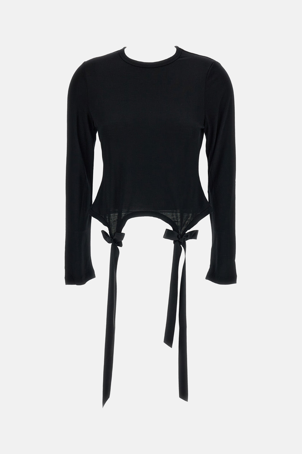 Simone Rocha Women Bow Tail Easy Long Sleeve T-Shirt