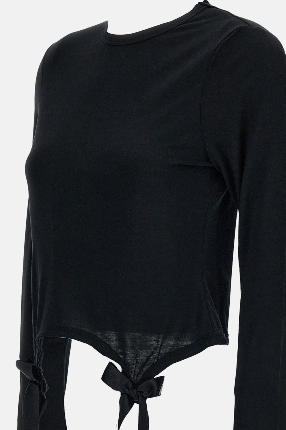 Simone Rocha Women Bow Tail Easy Long Sleeve T-Shirt