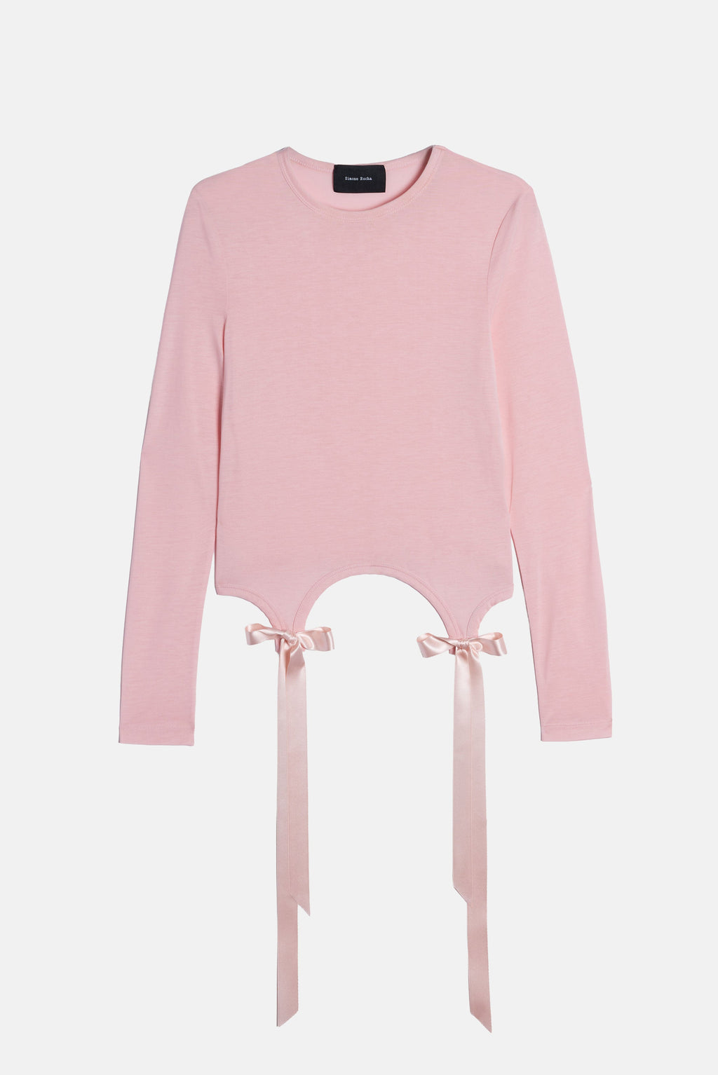 Simone Rocha Women Bow Tail Easy Long Sleeve T-Shirt