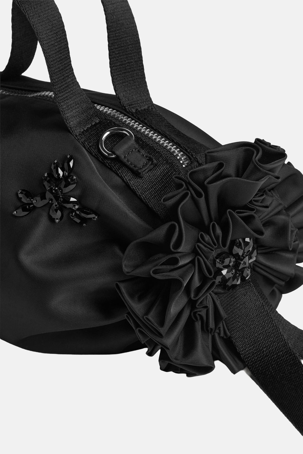 Simone Rocha Women Mini Double Ribbon Rosette Bag With Turbo Emb