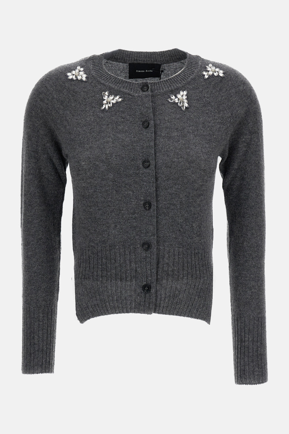 Simone Rocha Women Relaxed Cashmere Cardigan W/ Emb