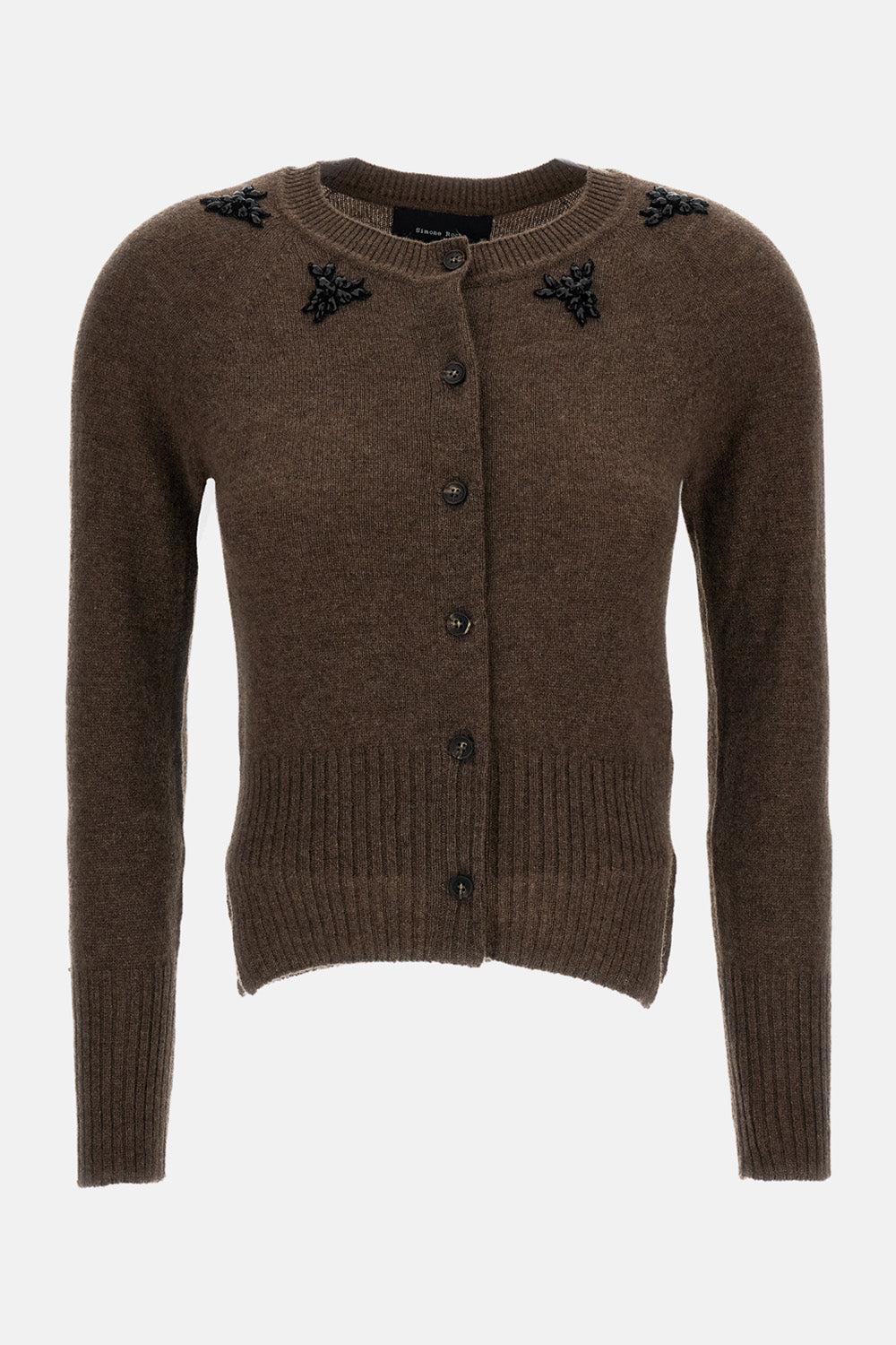 Simone Rocha Women Relaxed Cashmere Cardigan W/ Emb