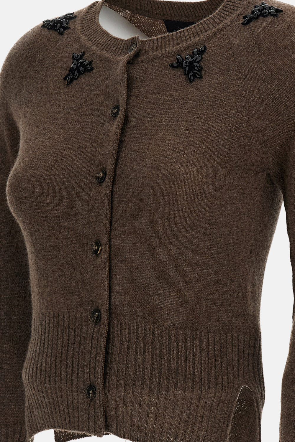 Simone Rocha Women Relaxed Cashmere Cardigan W/ Emb