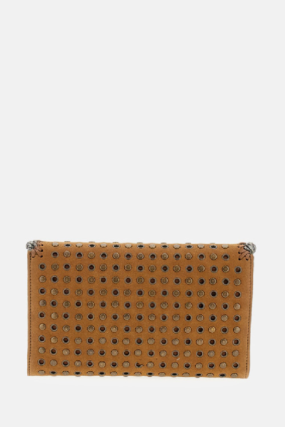 Stella Mccartney Women Falabella Wallet W/ Chain Bag Alter Suede W/Studs &Amp; Eyelets