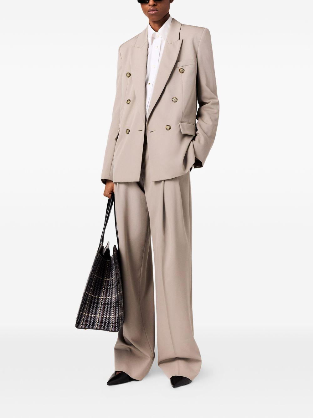 Stella Mccartney Women Pleated Wool Trousers