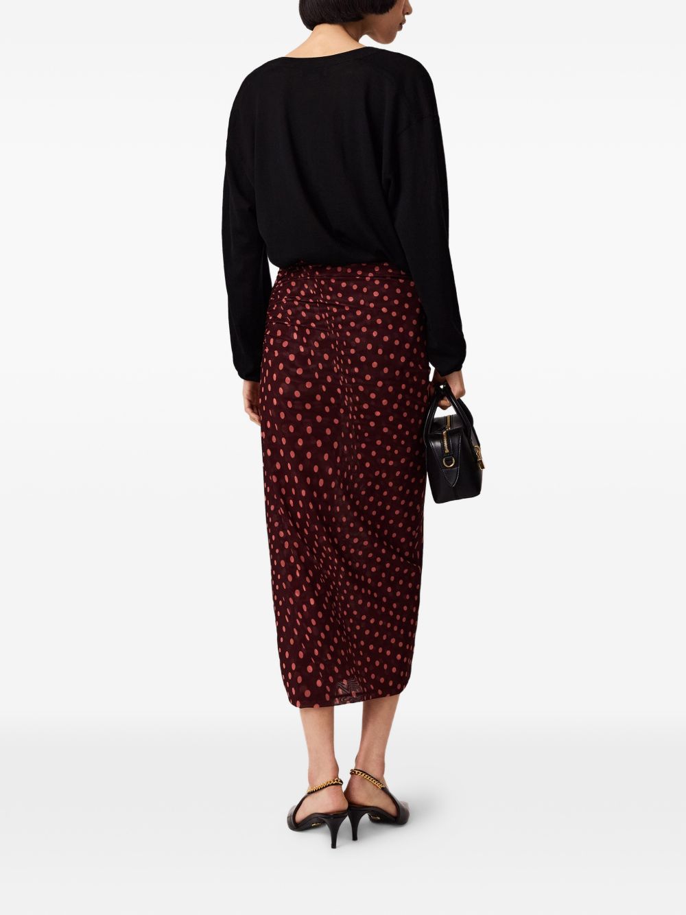 Stella Mccartney Women Polka Dot Long Skirt