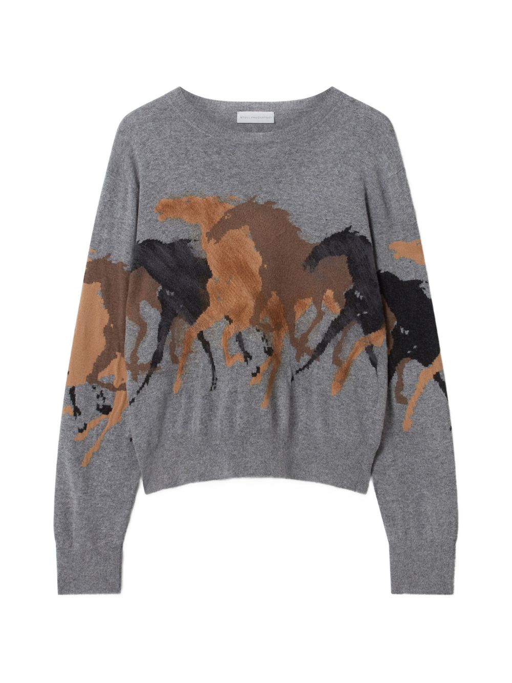 Stella Mccartney Women Racing Horses Wool Jumper