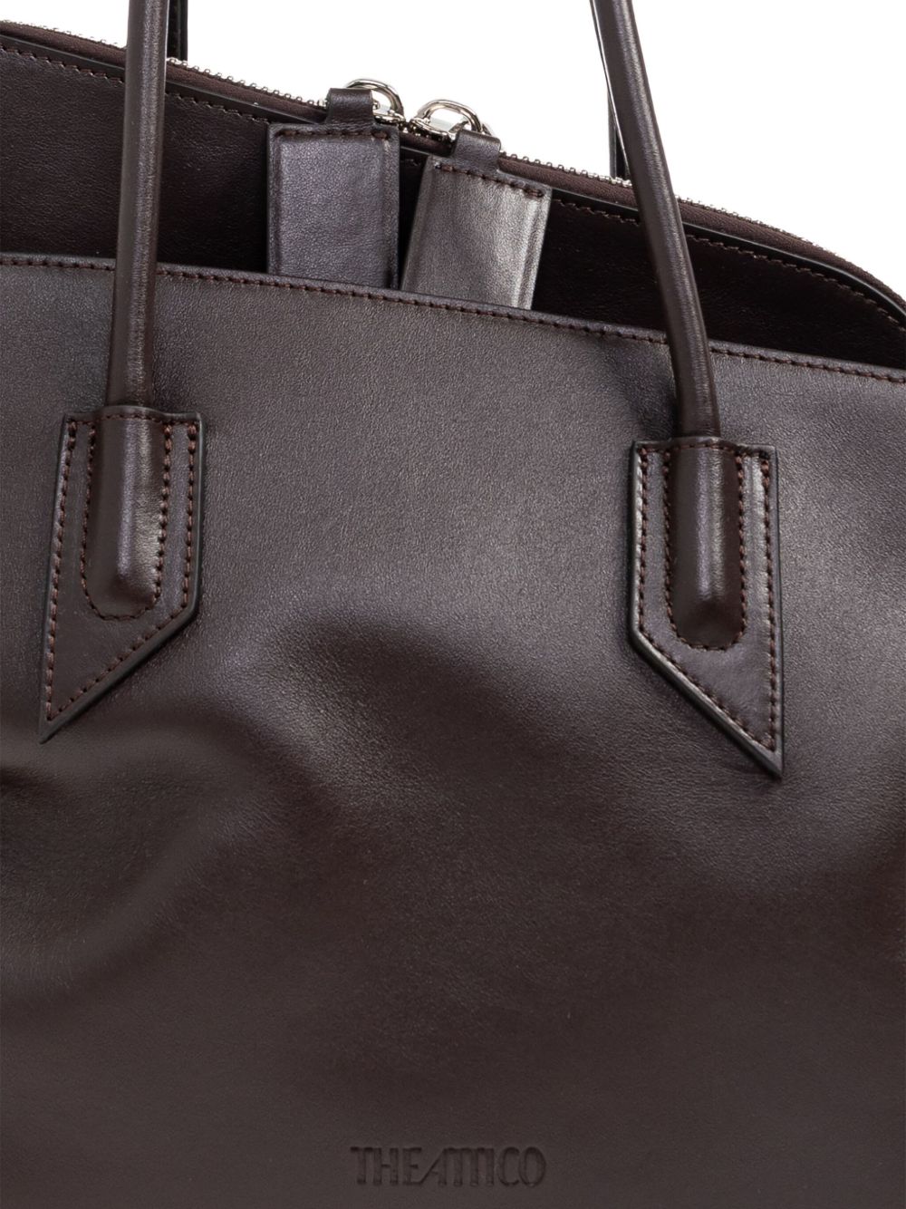 The Attico Women La Passeggiata Medium Leather Shoulder Bag