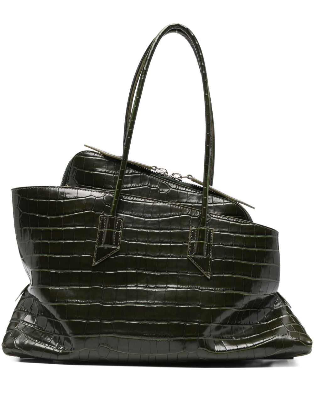 The Attico Women La Passeggiata Medium Leather Shoulder Bag