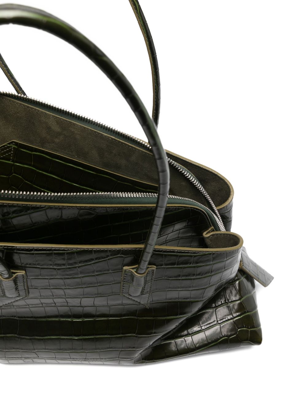 The Attico Women La Passeggiata Medium Leather Shoulder Bag