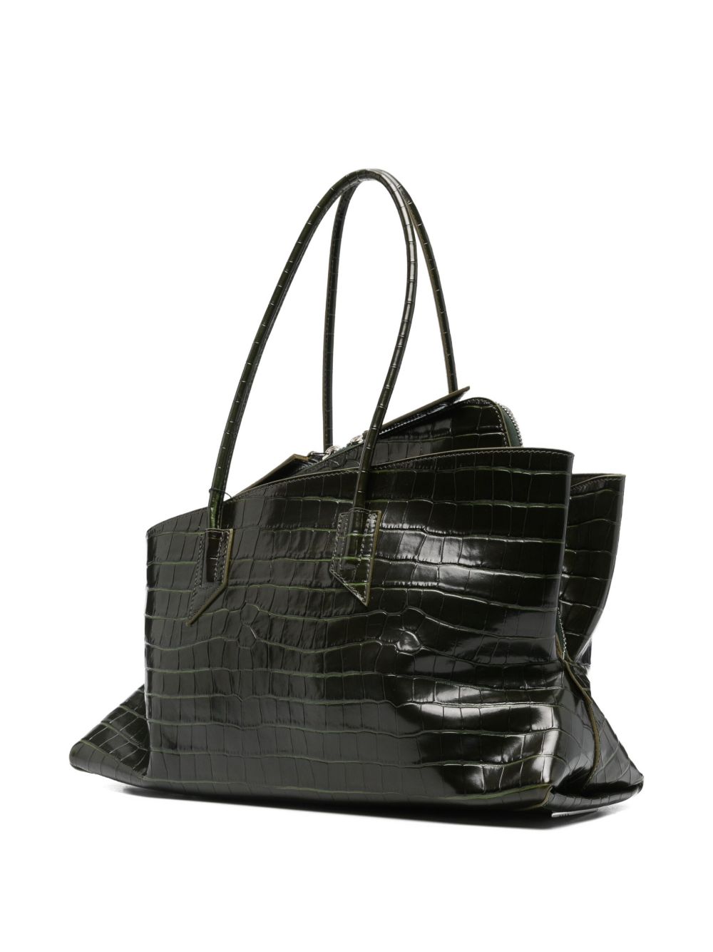 The Attico Women La Passeggiata Medium Leather Shoulder Bag