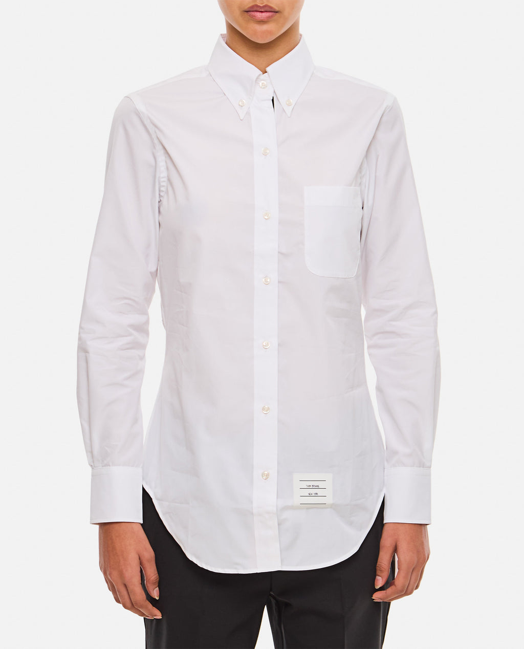 Thom Browne Women Classic Point Collar Poplin Shirt