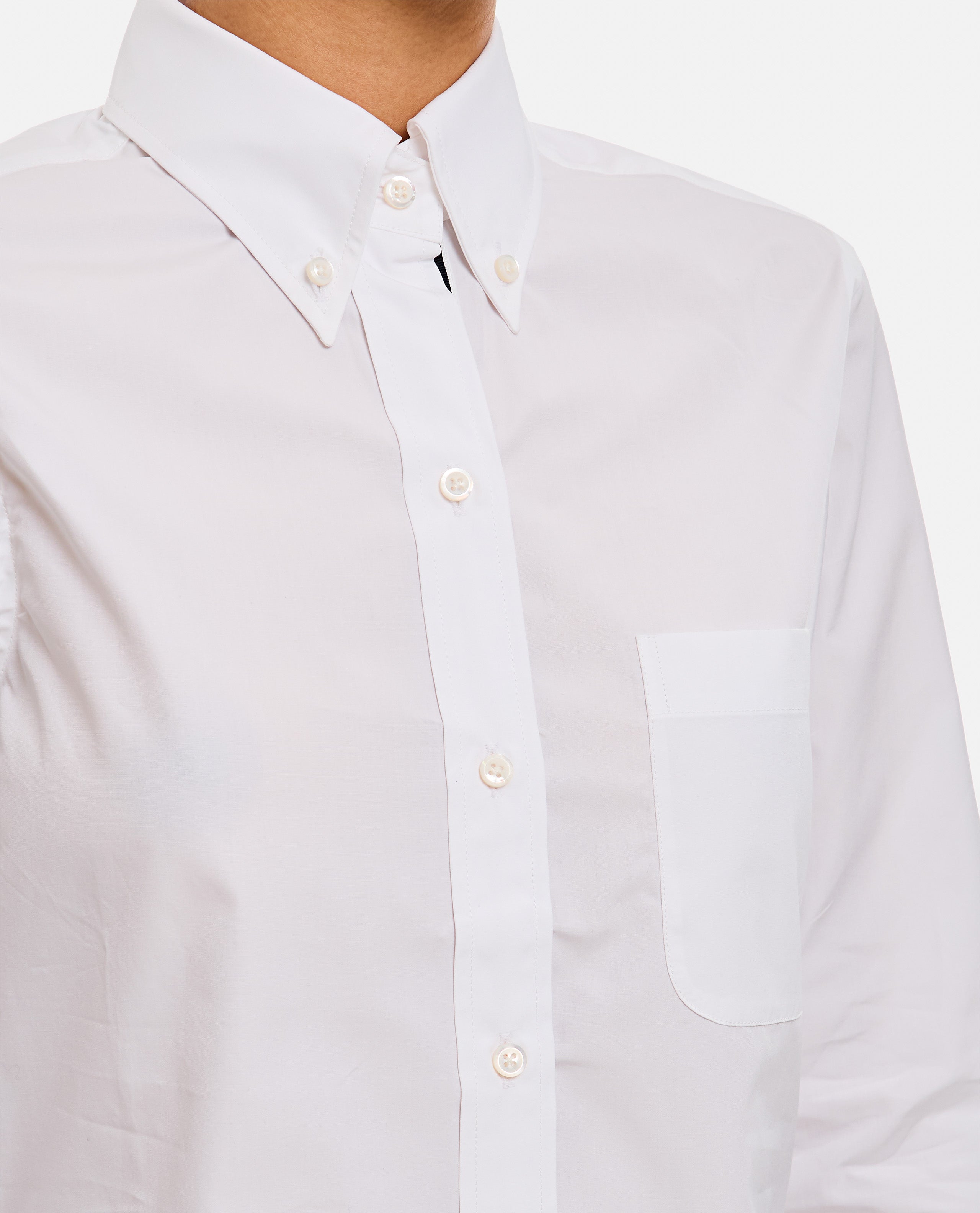 Thom Browne Women Classic Point Collar Poplin Shirt