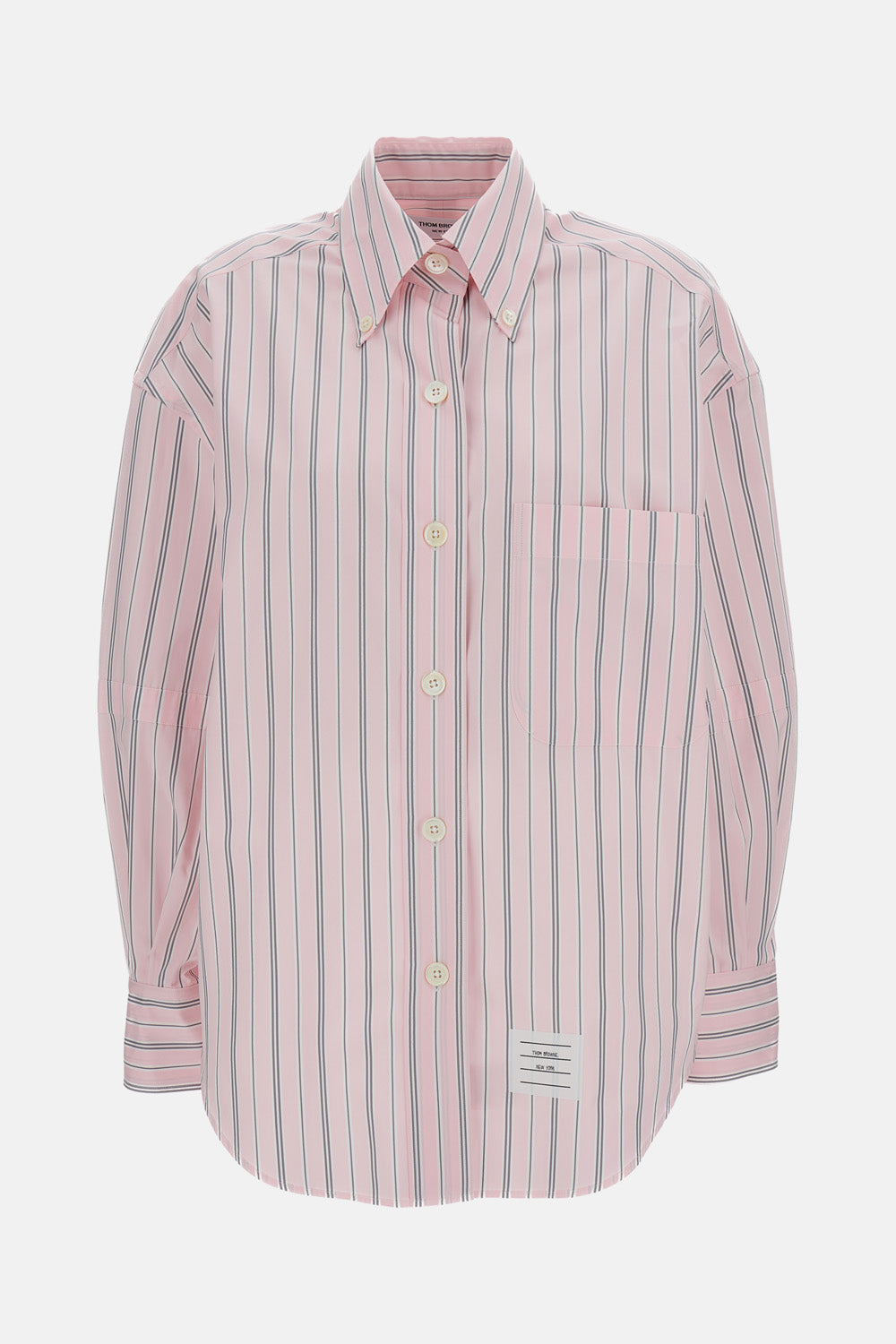 Thom Browne Women Supersized Striped Shirt