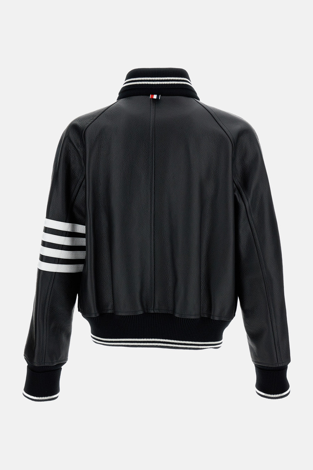Thom Browne Men Oversized Leather Bomber Jacket