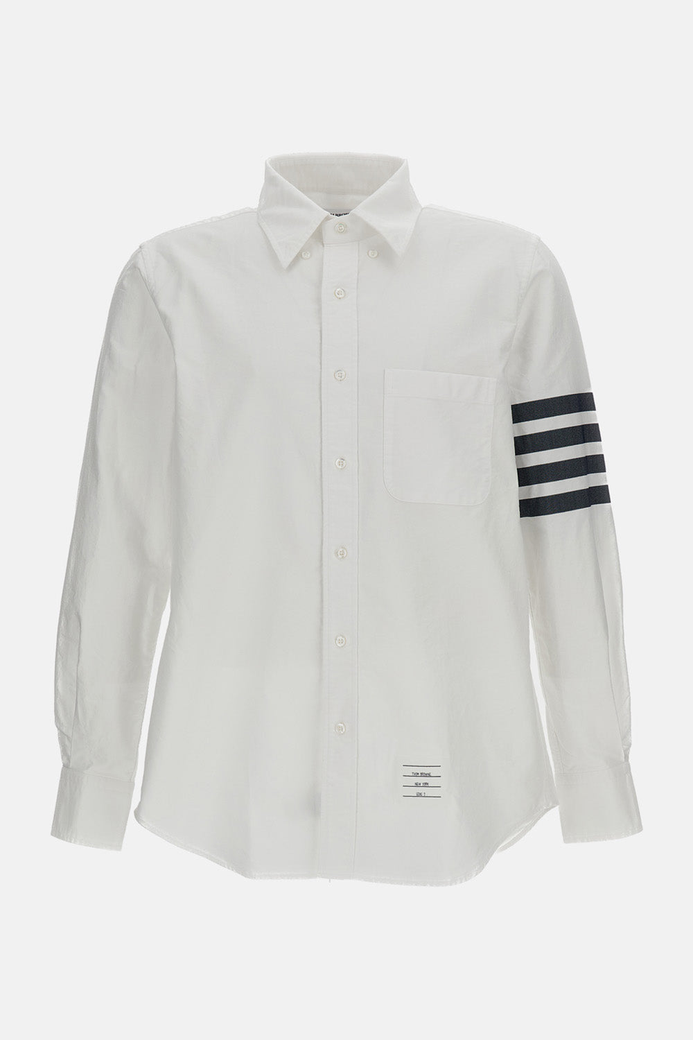 Thom Browne Men Straight Fit B/D L/S Shirt In Engineered 4 Bar Oxford
