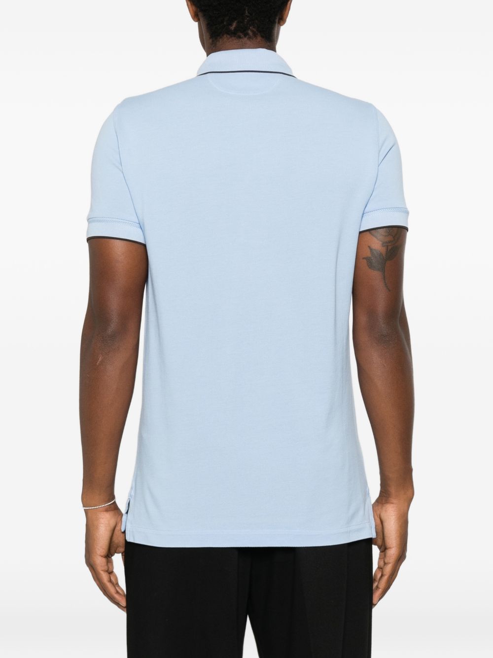 Tom Ford Men Piquet Cotton Polo Shirt
