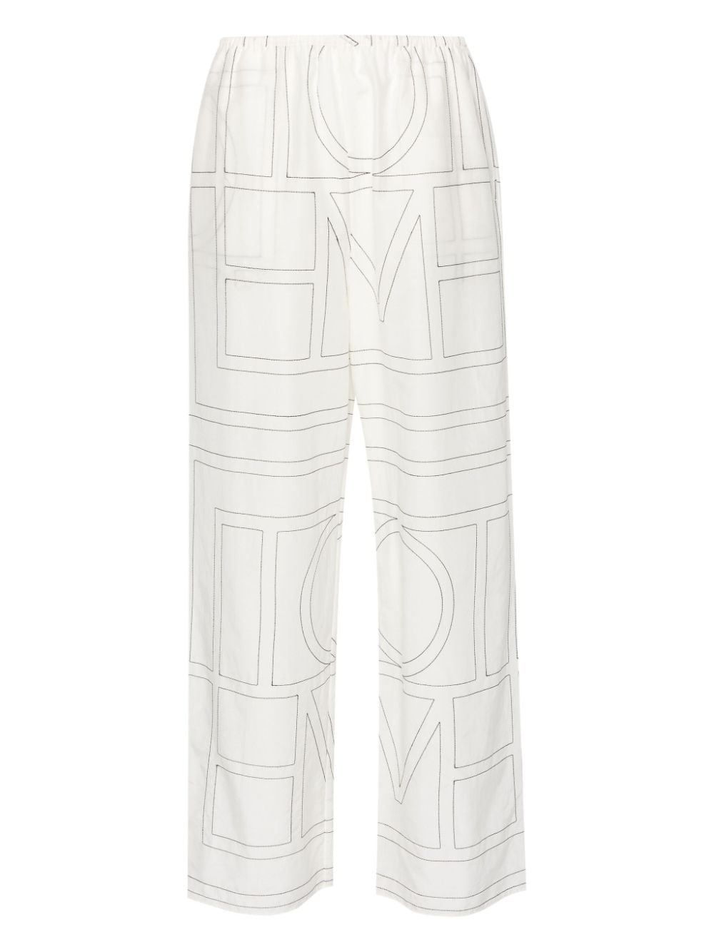 Toteme Women Cotton Blend Pajama Trousers