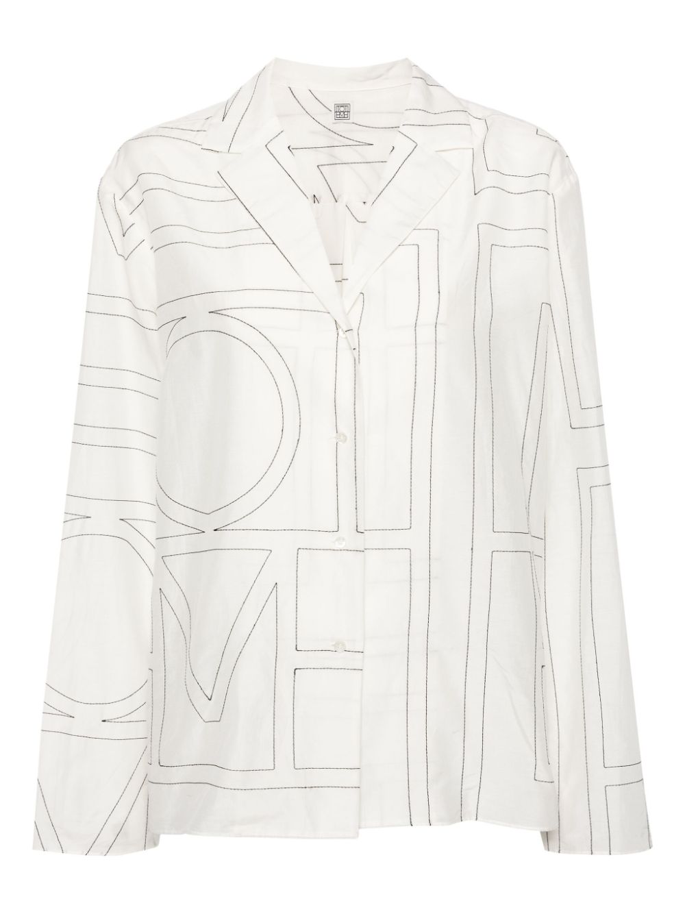 Toteme Women Cotton Blend Pajama Shirt