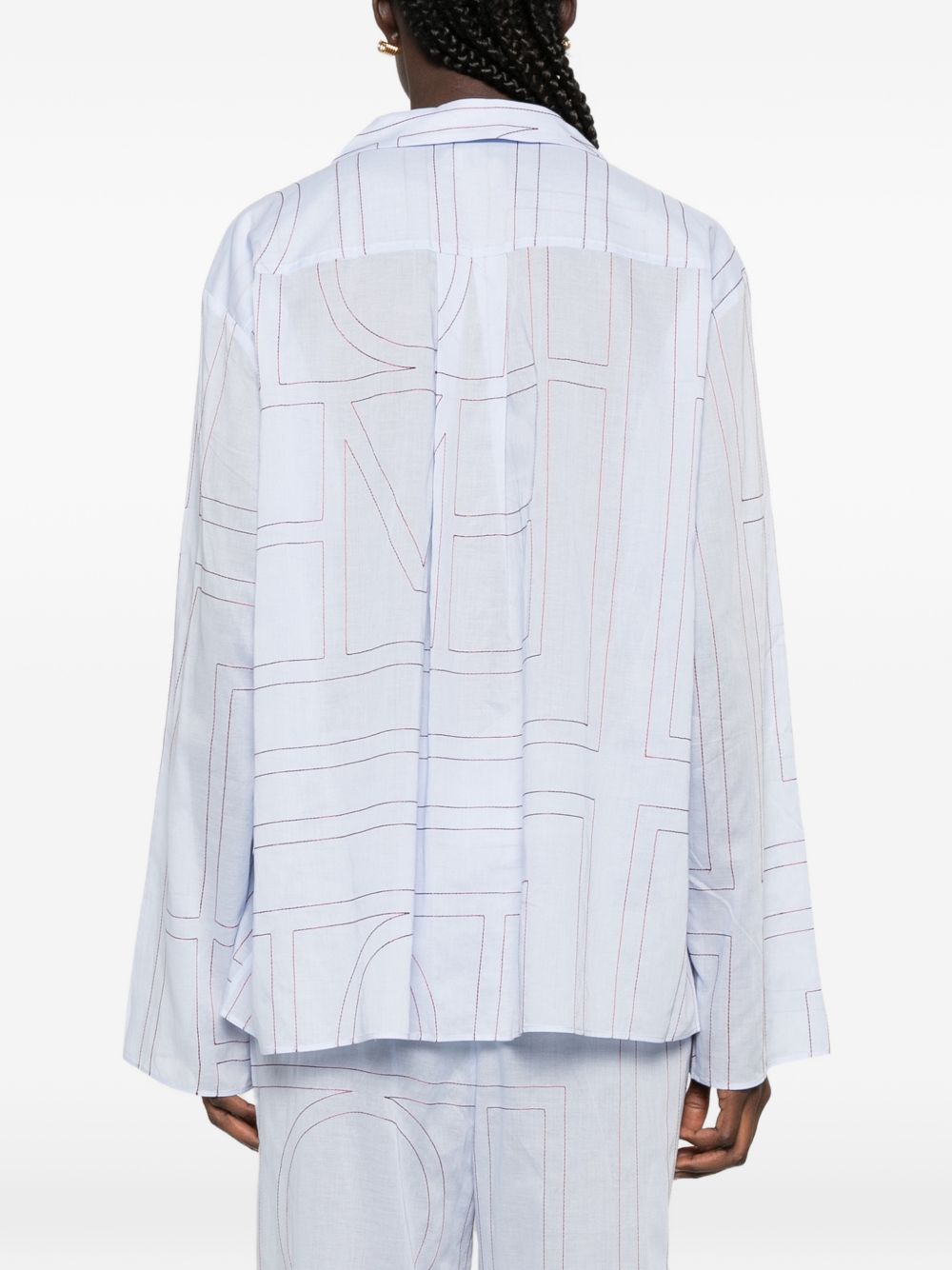 Toteme Women Cotton Blend Pajama Shirt